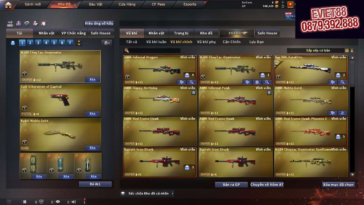 shop acc cf uy tin gia re